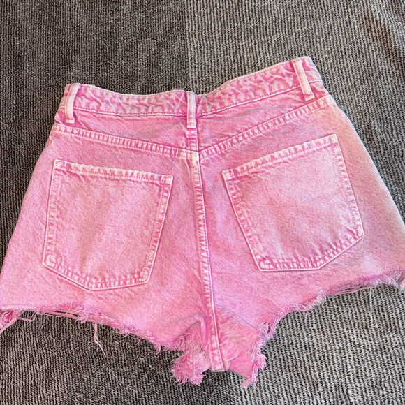 Zara Bright Pink Jean Shorts - Picture 4 of 10
